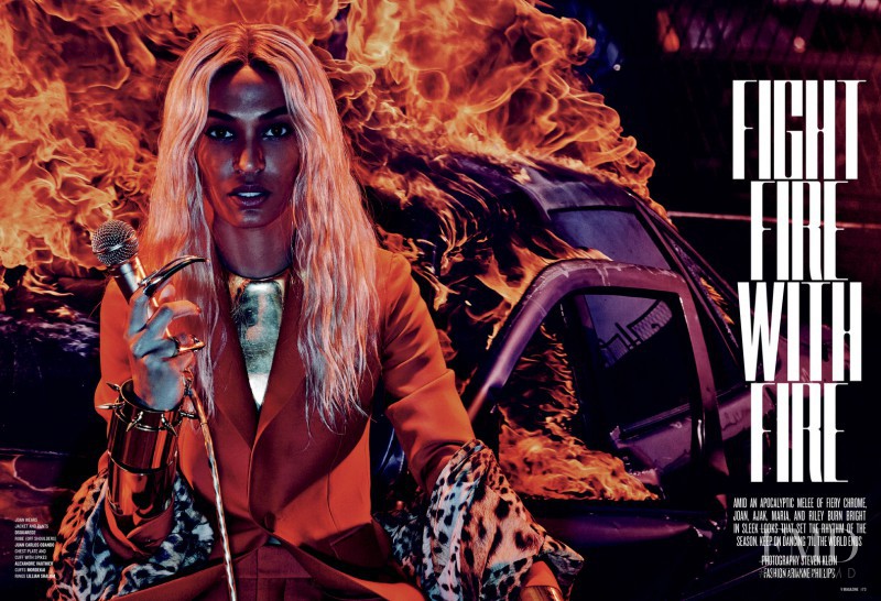 Joan Smalls featured in Fight Fire With Fire, March 2015