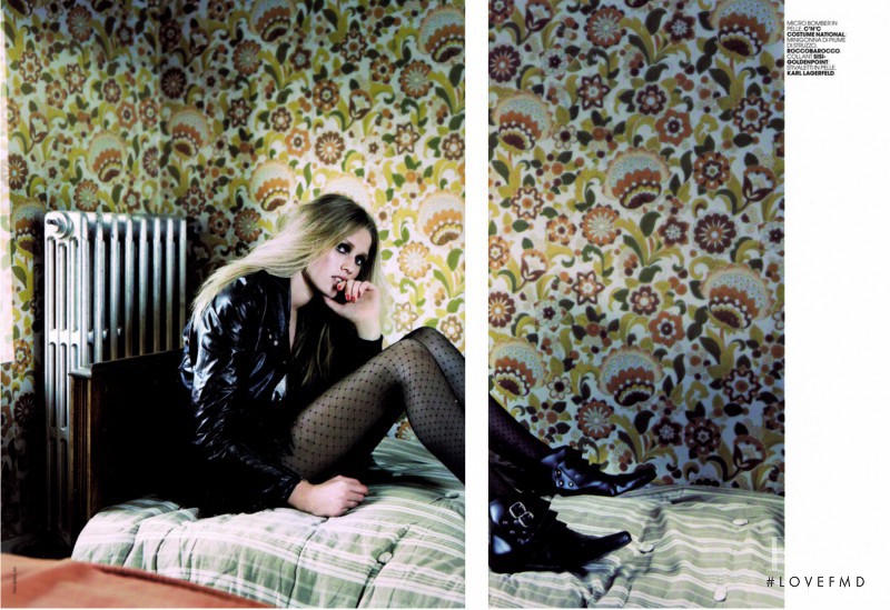 Toni Garrn featured in Short Story su punk e dintorni: il lato noir della femminilità, November 2007