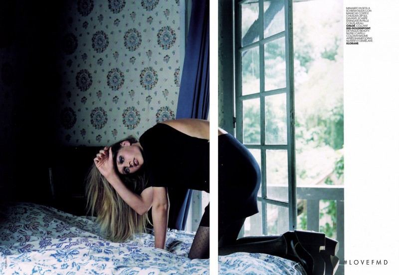 Toni Garrn featured in Short Story su punk e dintorni: il lato noir della femminilità, November 2007