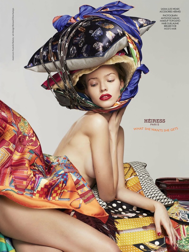 Sasha Luss featured in Fantasy Campaigns, March 2015