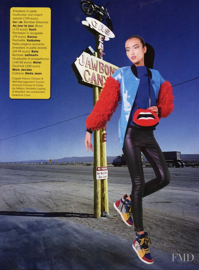 Luping Wang featured in Fiori e comouflage, paillettes e tweed., November 2014