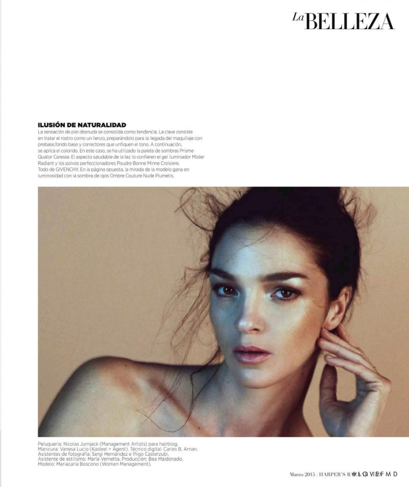 Mariacarla Boscono featured in 1000 Faces, March 2015