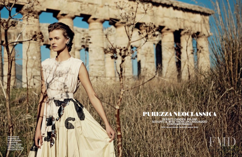 Kamila Filipcikova featured in Purezza Neoclassica, February 2015