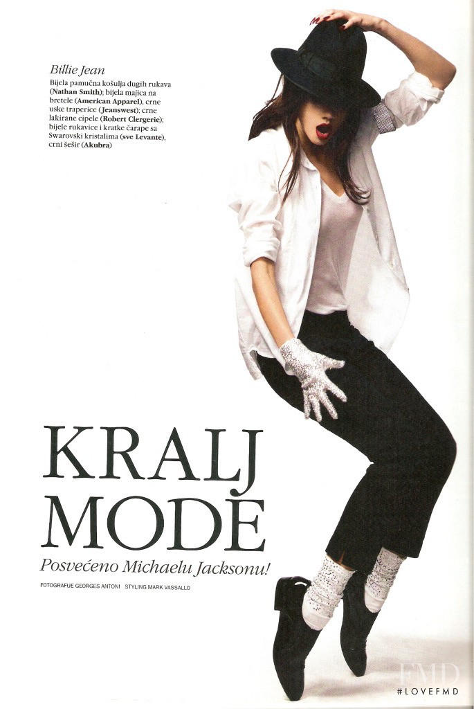 Jacqueline Oloniceva featured in Kralj Mode, August 2009