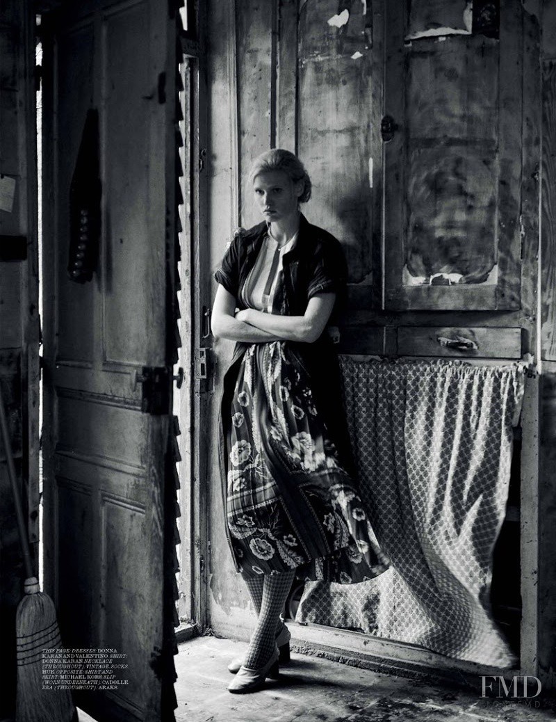 Lara Stone featured in Alone, March 2015