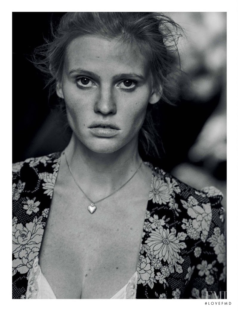 Lara Stone featured in Alone, March 2015