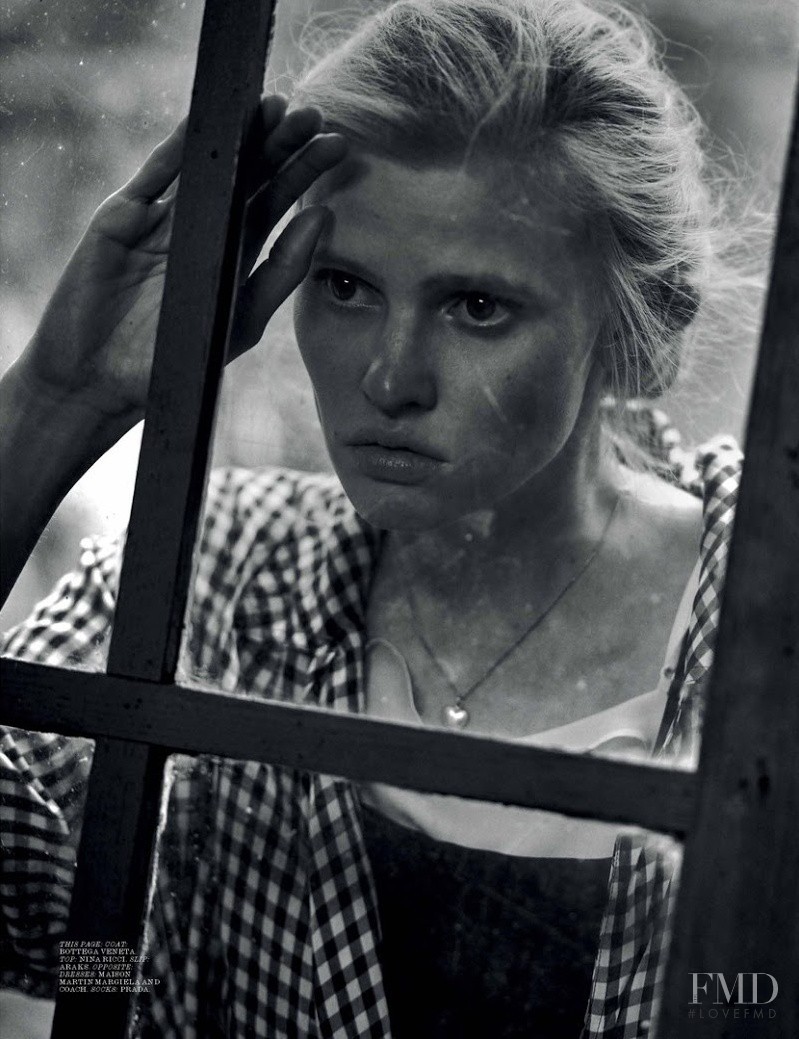 Lara Stone featured in Alone, March 2015