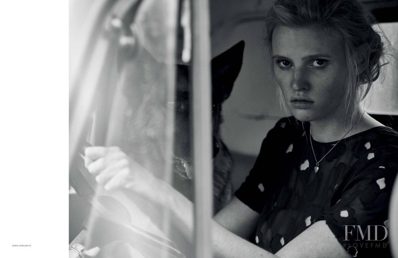 Lara Stone featured in Alone, March 2015