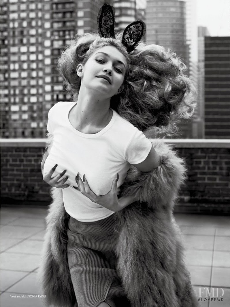 Gigi Hadid featured in Plain White, March 2015