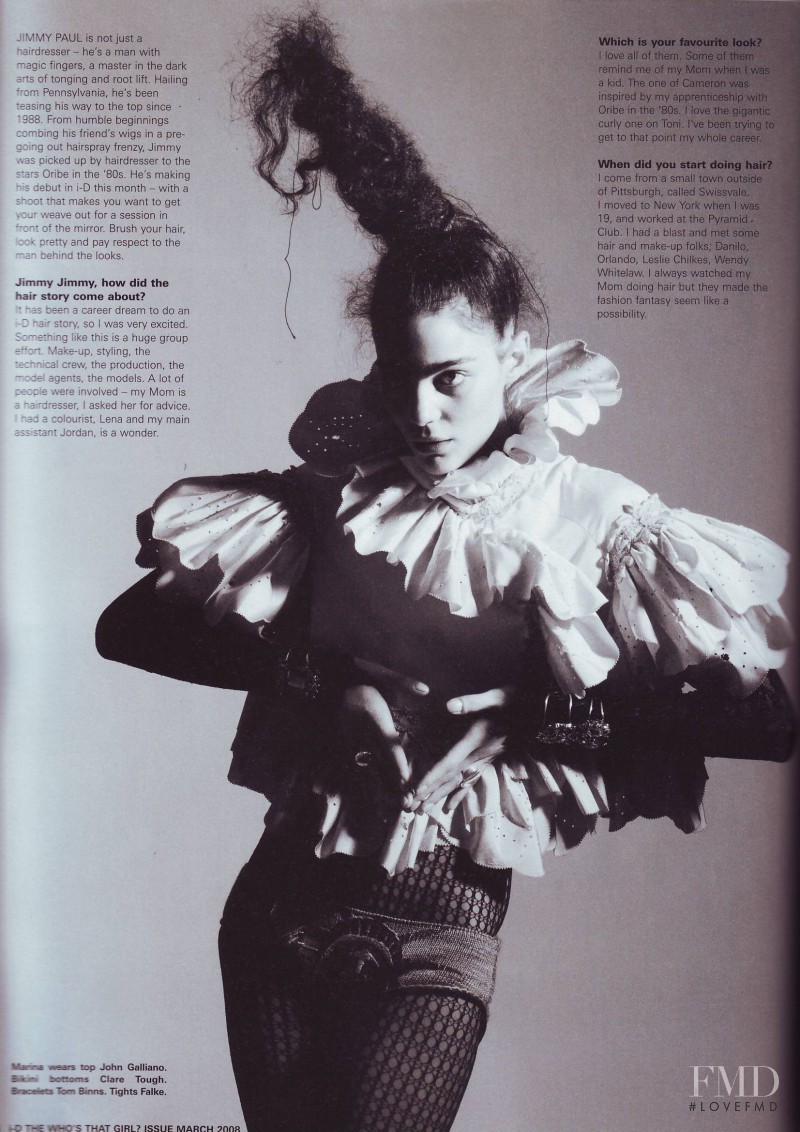 Marina Pérez featured in Jimmy, March 2008