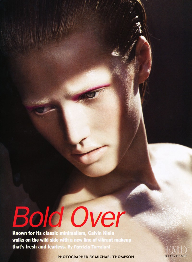 Toni Garrn featured in Bold Over, January 2008