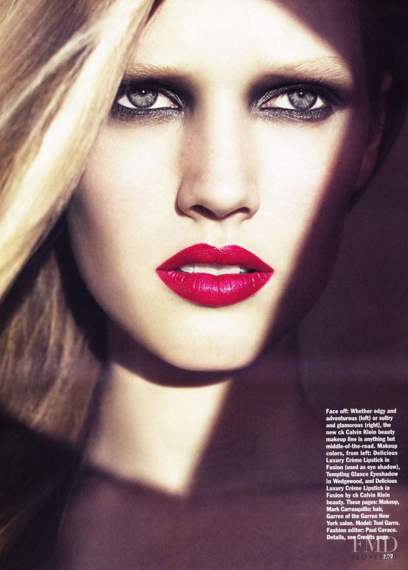 Toni Garrn featured in Bold Over, January 2008
