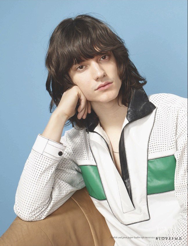 Matilda Lowther featured in Masculin Féminin, March 2015