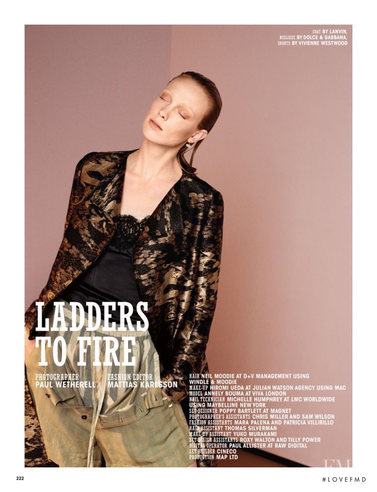 Annely Bouma featured in Ladders to Fire, March 2015