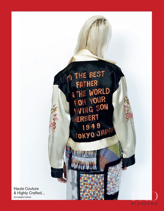 Lili Sumner featured in Haute Couture & Highly Crafted..., September 2014