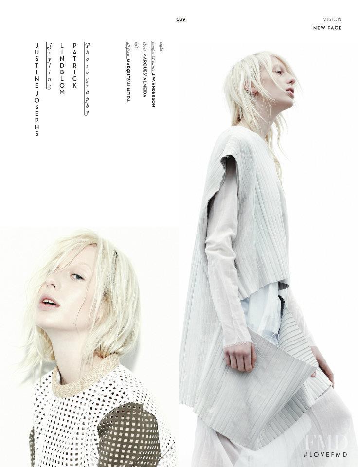 Lili Sumner featured in Modeling As Acting, September 2012