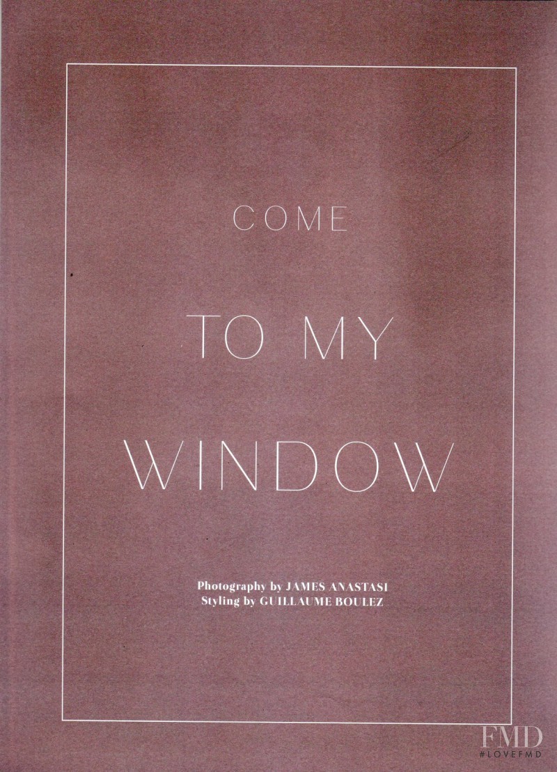 Come To My Window, March 2014