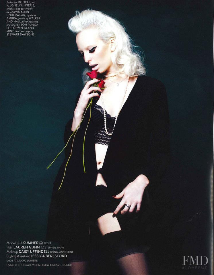 Lili Sumner featured in Lady in Black, June 2012