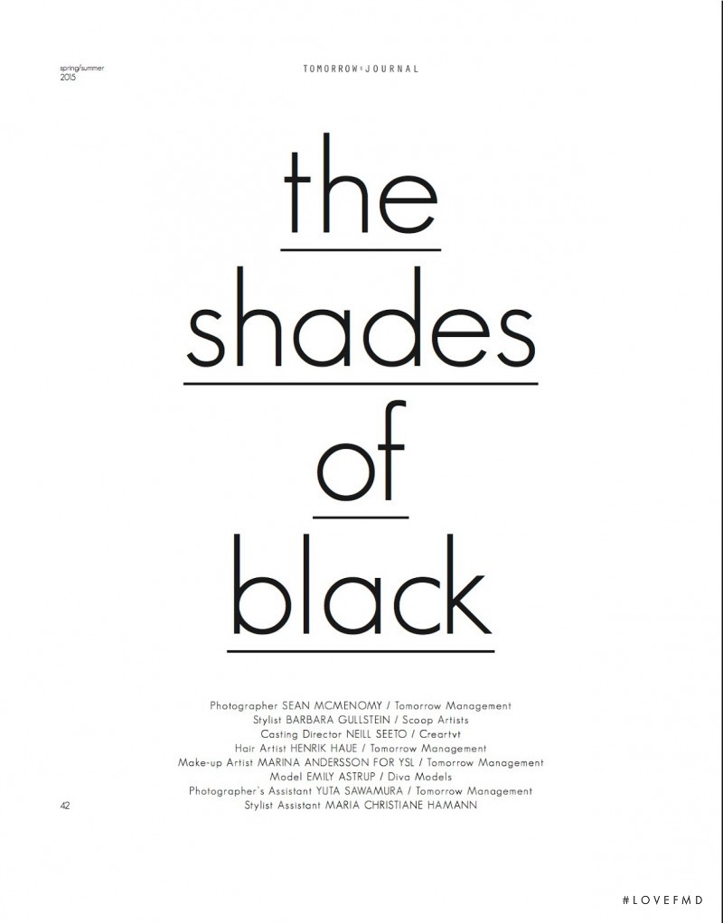 The Shades Of Black, March 2015