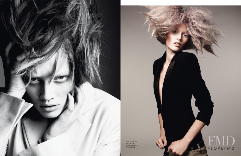 Toni Garrn featured in Shock Headed, January 2008