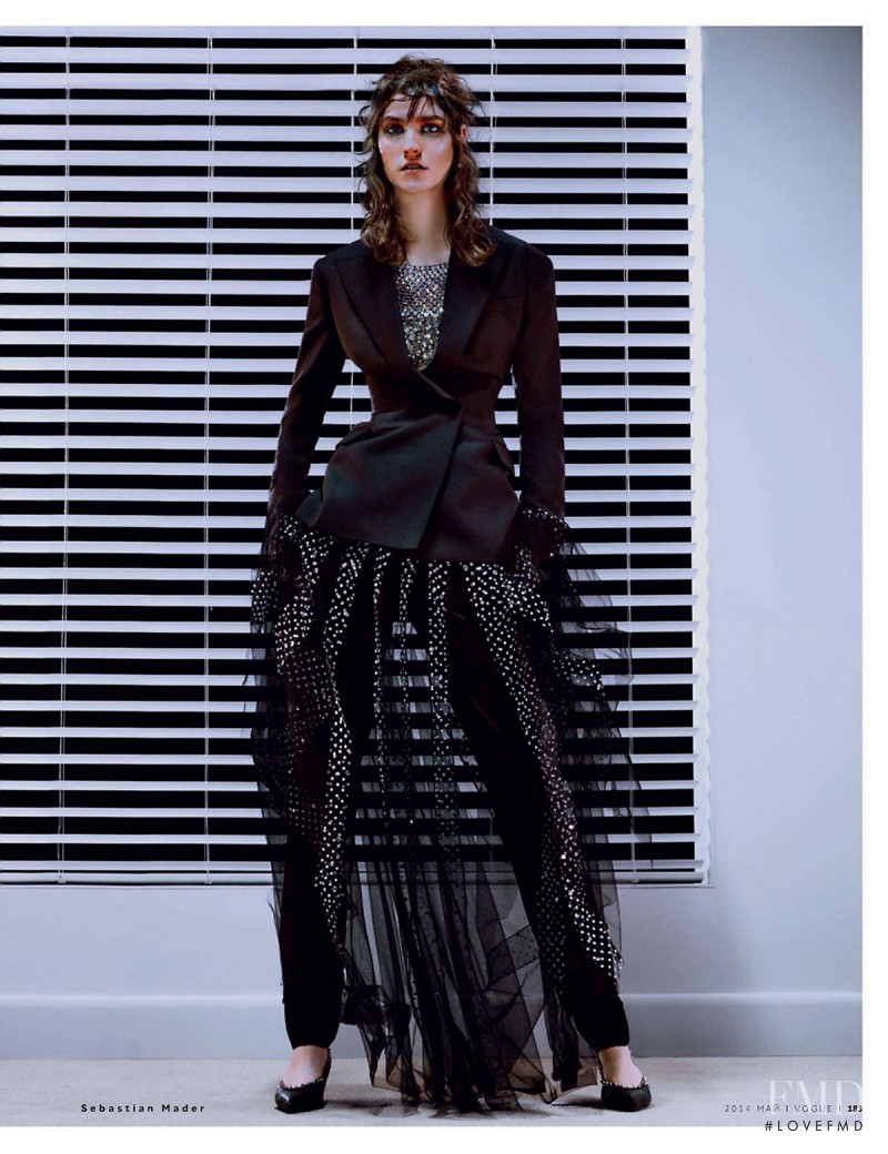 Manon Leloup featured in Black Tie, May 2014