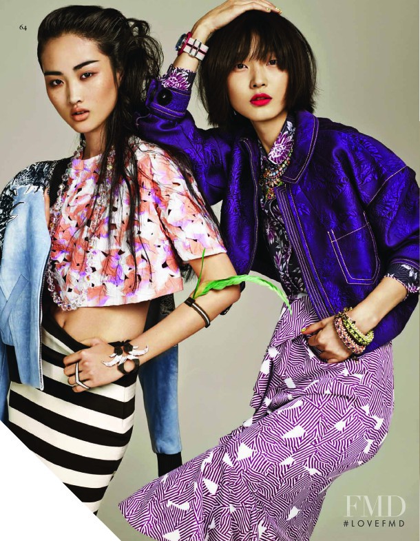 Jing Wen featured in Colour Prints Attack, May 2014