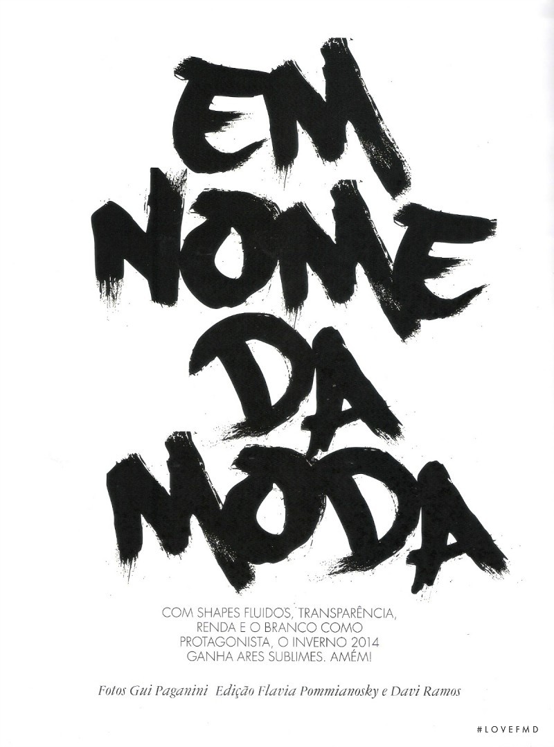 Em Nome da Moda, April 2014