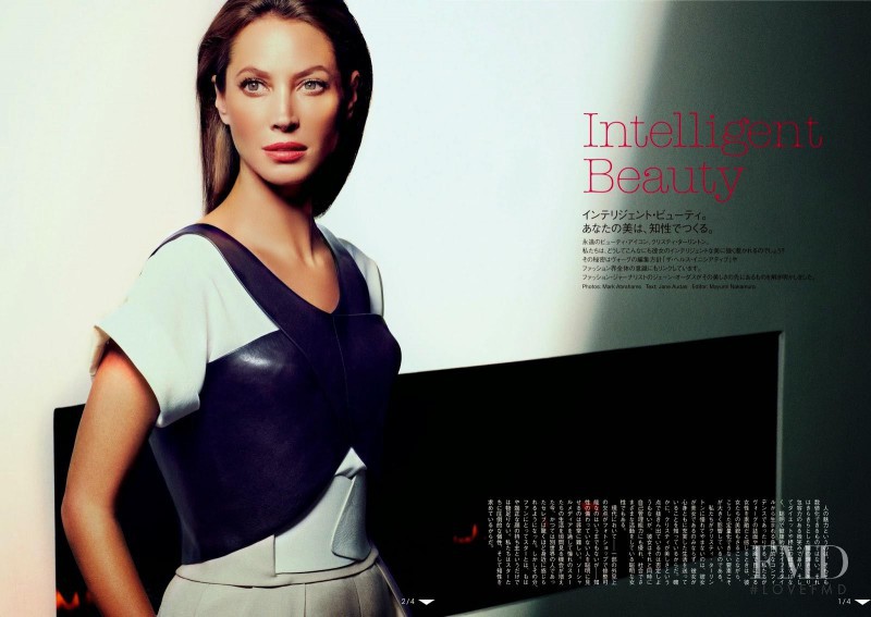 Christy Turlington featured in Intelligent Beauty, June 2014