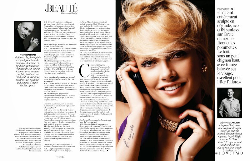 Karmen Pedaru featured in Cannes Confidential, May 2014