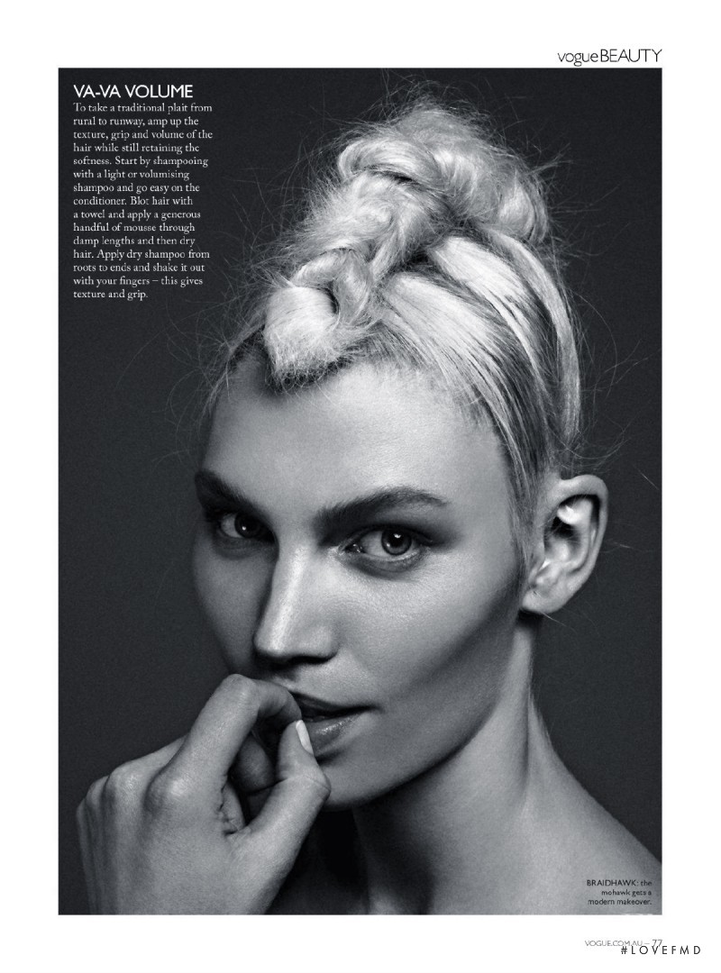 Aline Weber featured in The Great Hair Update, July 2014