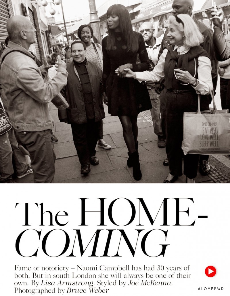 Naomi Campbell featured in The Home Coming, September 2014