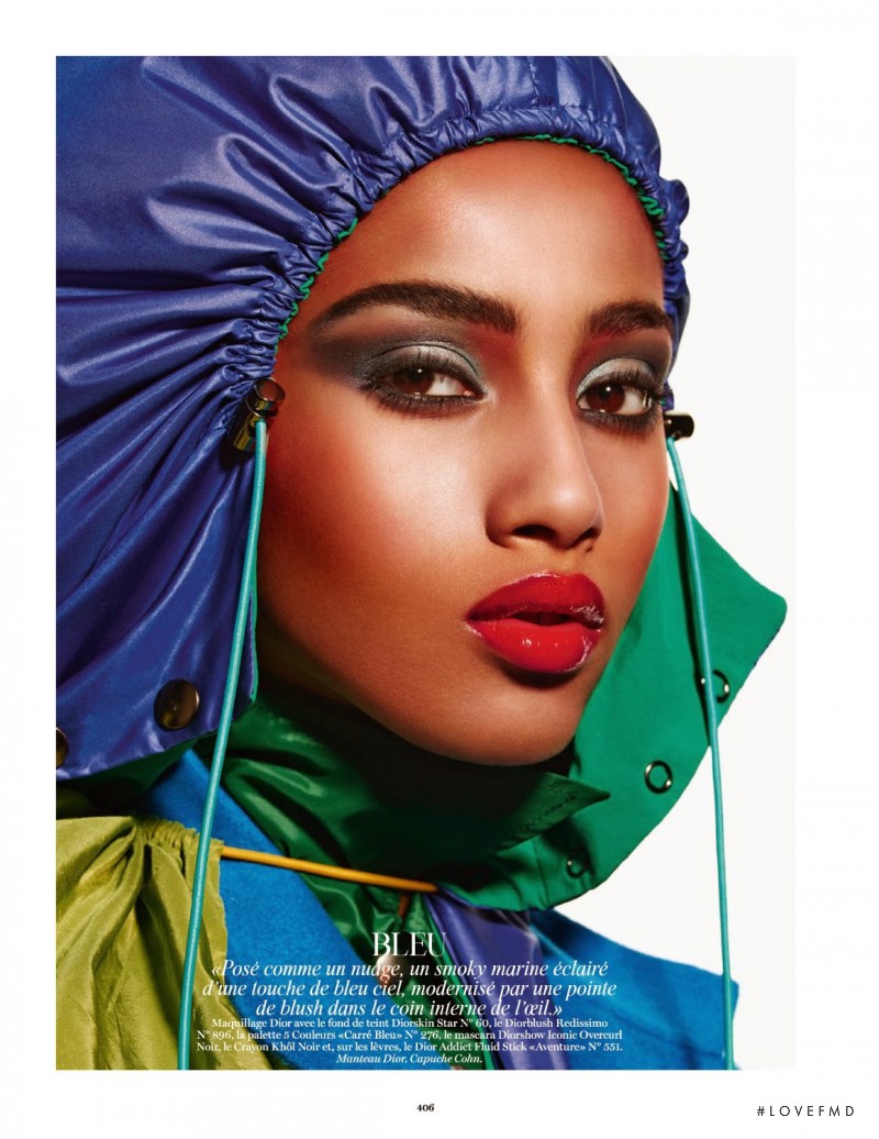 Imaan Hammam featured in Monochromie, September 2014