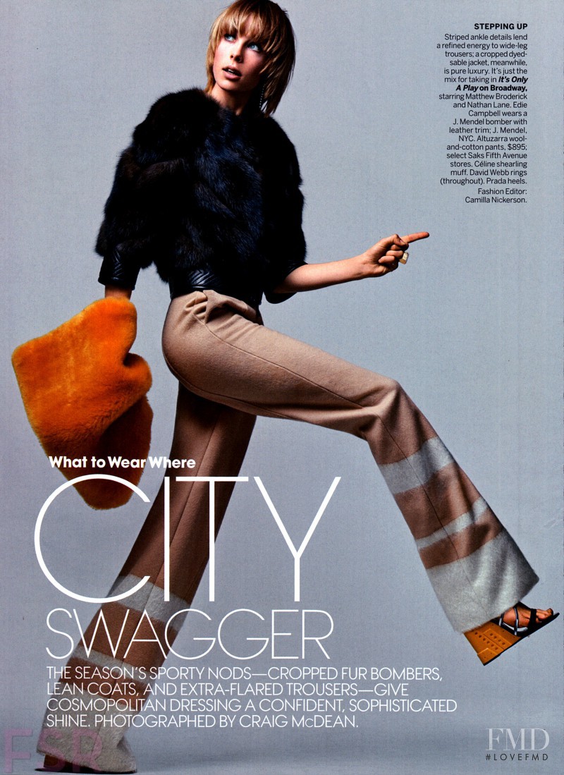 Edie Campbell featured in City Swagger, September 2014