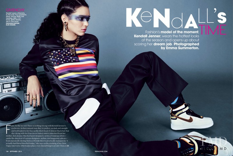 Kendall Jenner featured in Kendall\'s Time, September 2014