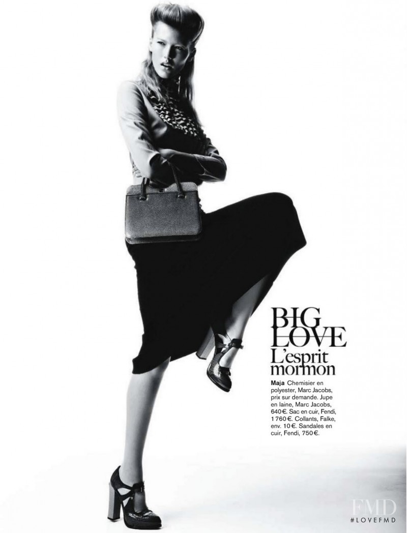 Maja Mayskär featured in Héroines Chic, August 2011