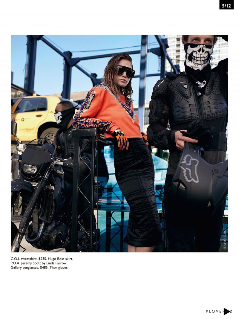 Catherine McNeil featured in Motorcycle Diaries, October 2014