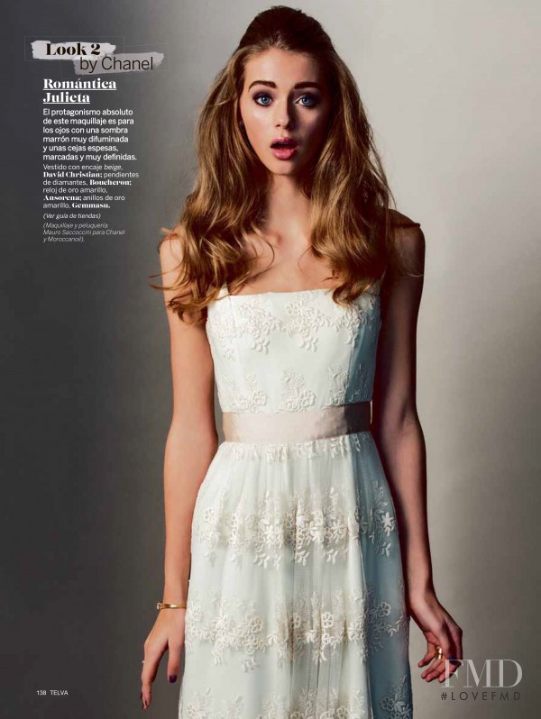 Lauren de Graaf featured in Una Novia, 3 Looks, February 2015