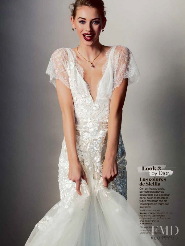 Lauren de Graaf featured in Una Novia, 3 Looks, February 2015