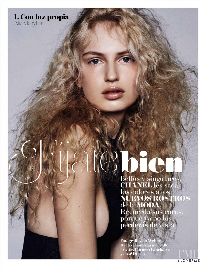 Aliz Menyhert featured in Fijate bien, May 2015