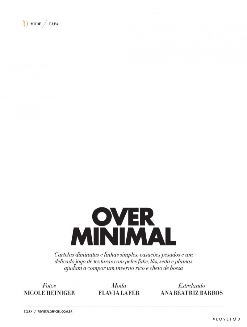 Over Minimal, May 2015