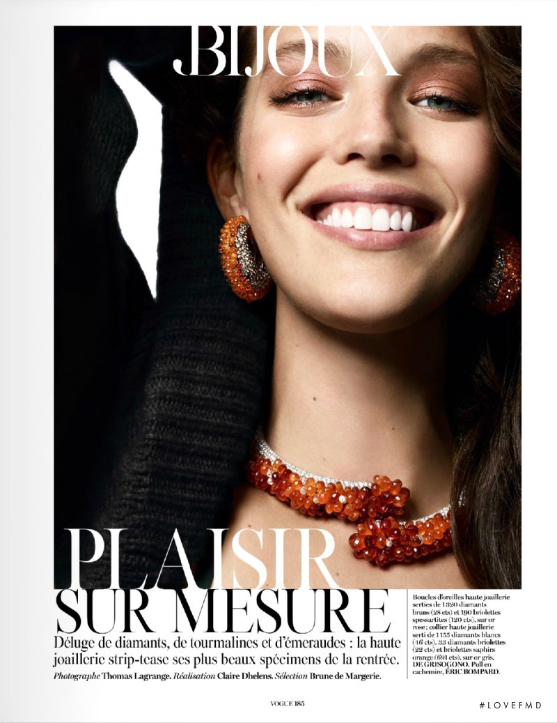 Emily DiDonato featured in Plaisir Sur Mesure, October 2014