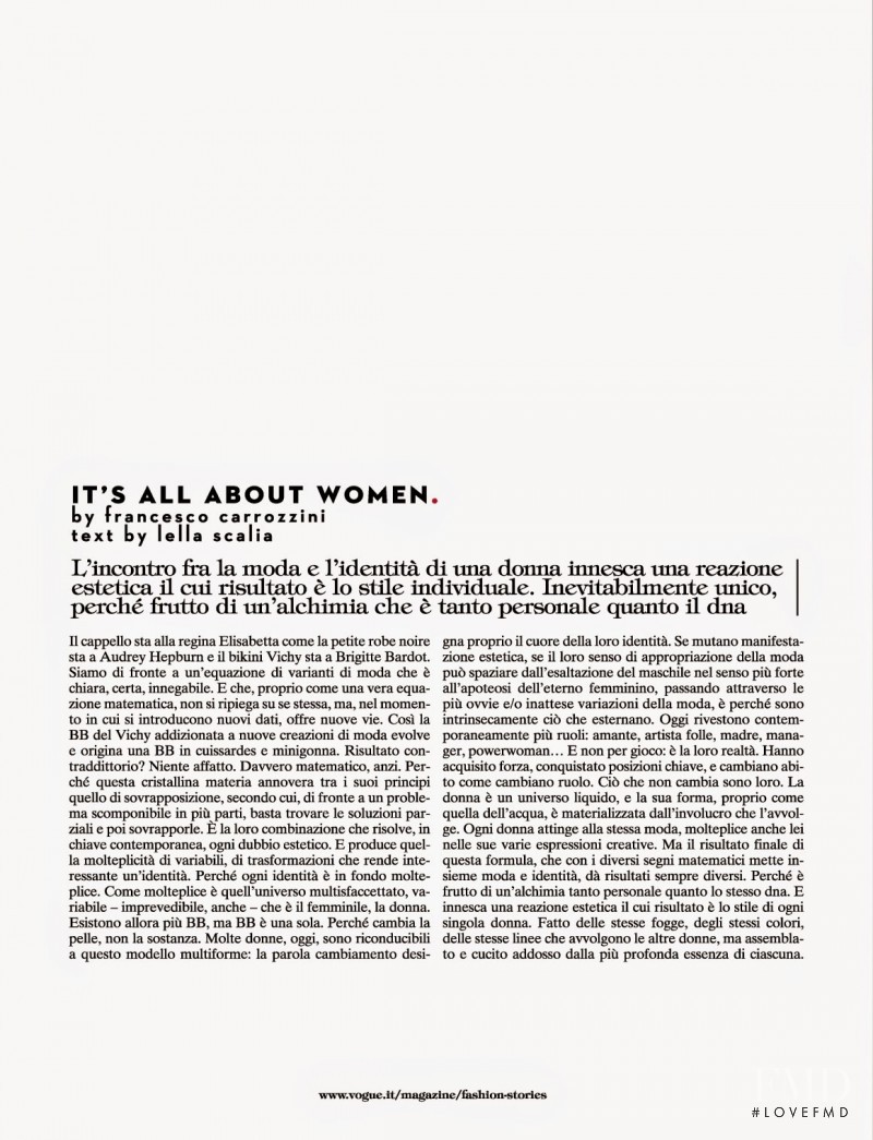 I\'ts All About Women, October 2014