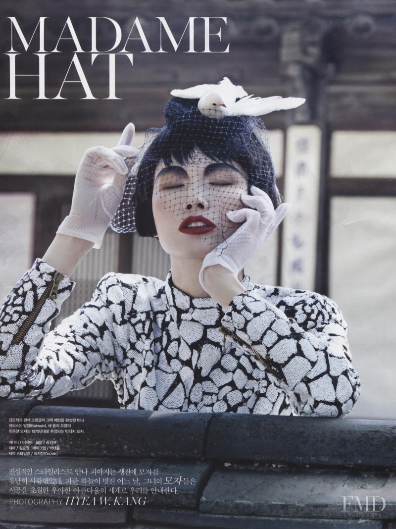 Kyung-Ah Song featured in Madame Hat, November 2014