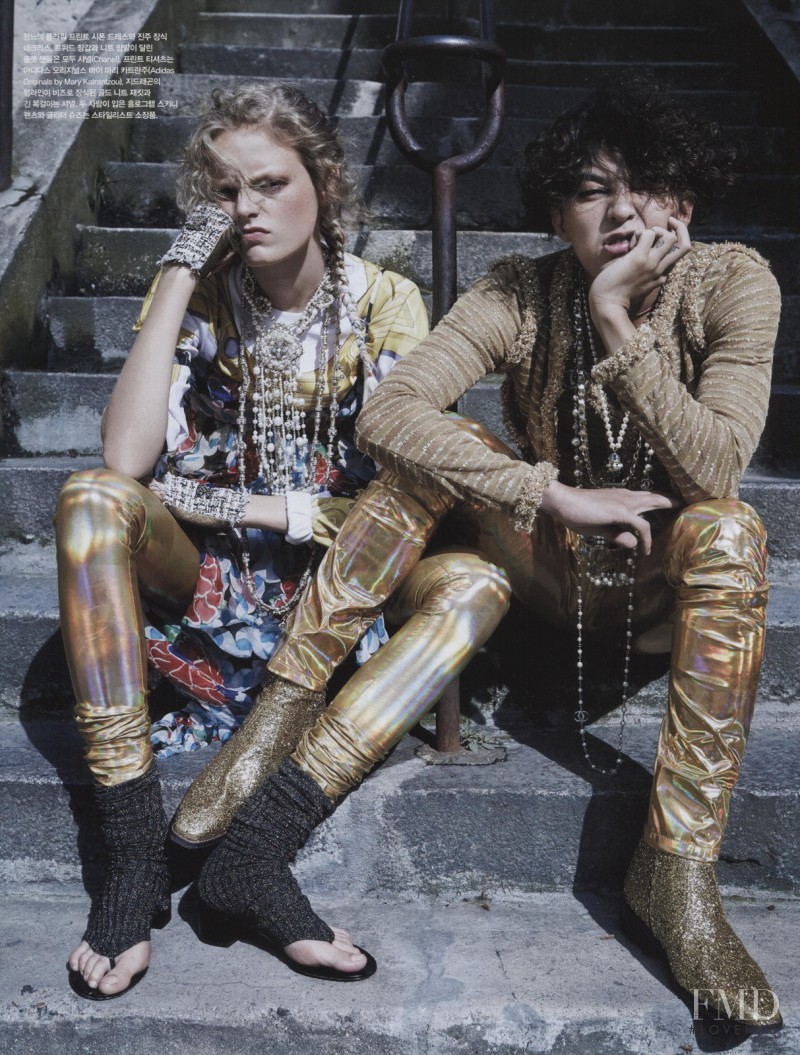 Hanne Gaby Odiele featured in Mon Ami, GD, January 2015