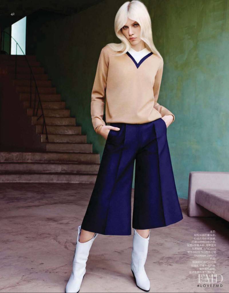 Aline Weber featured in 70s Revivial, December 2014