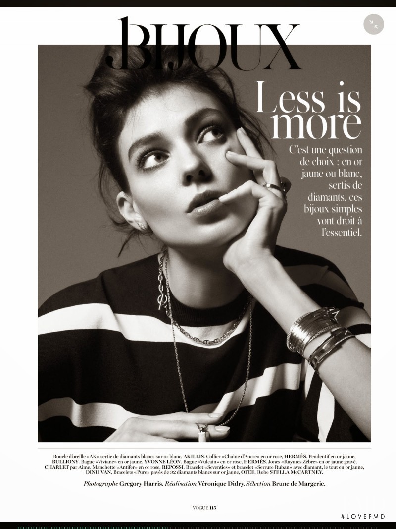Kati Nescher featured in Bijoux: Less Is More, December 2014