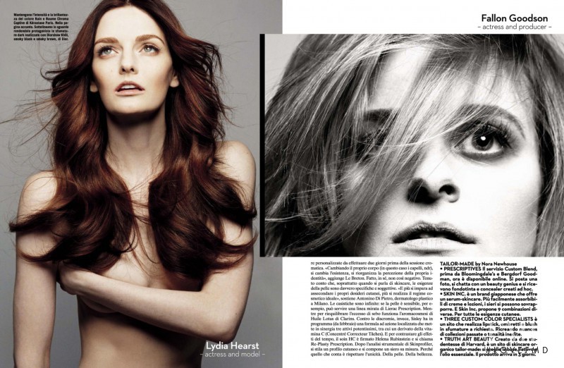 Lydia Hearst featured in Beauty, January 2015