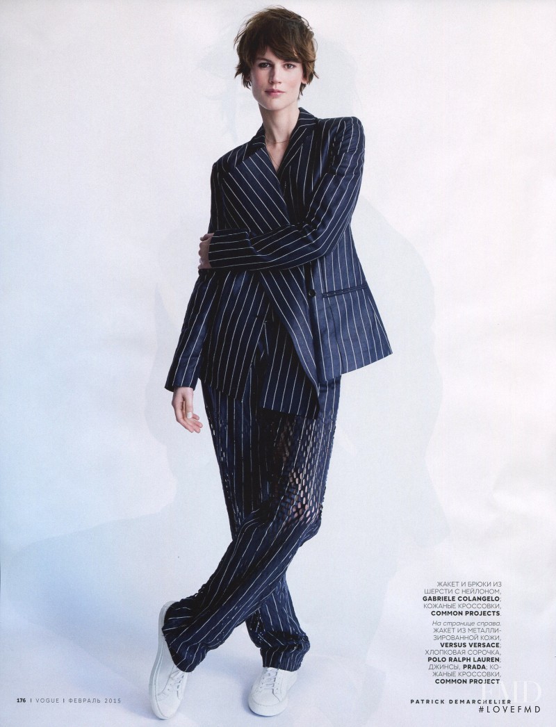 Saskia de Brauw featured in Without A Tie, February 2015