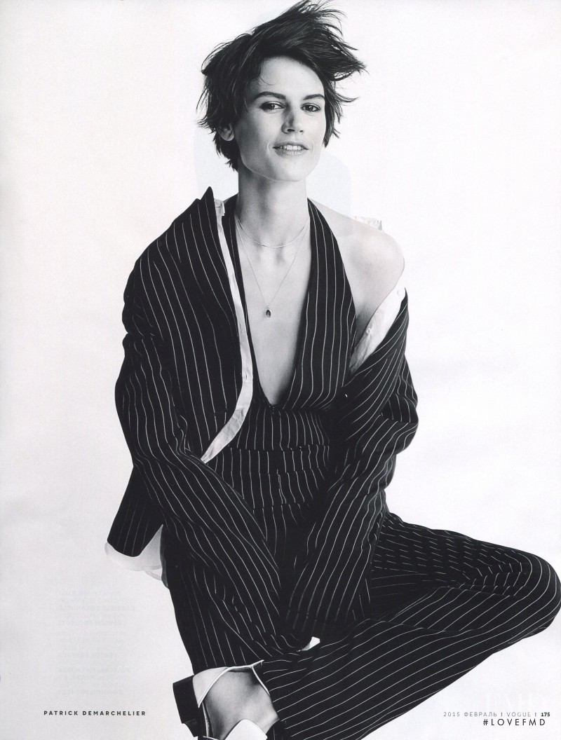 Saskia de Brauw featured in Without A Tie, February 2015