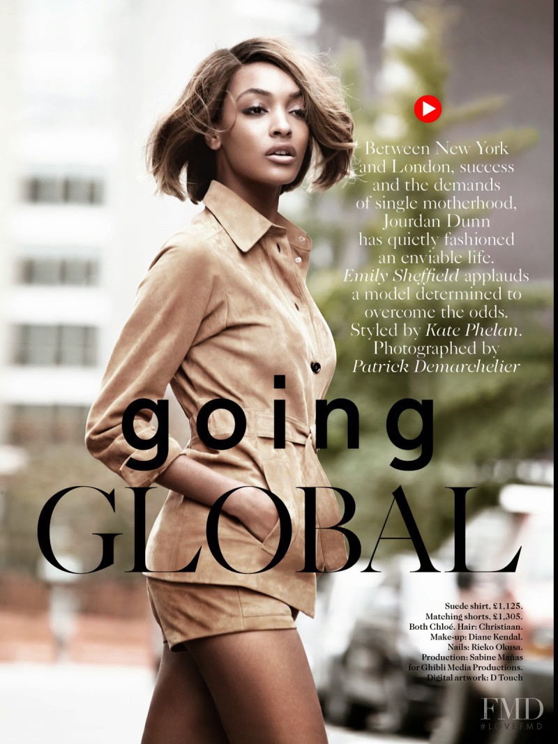 Jourdan Dunn featured in Going Global, February 2015